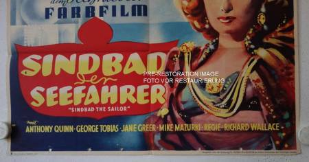 Sindbad der Seefahrer originales deutsches Filmplakat